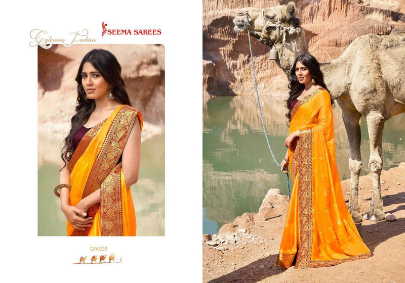 Seema Saree Sarv Shreshta Vol 2 Fancy With Embroidery Work Designer Traditional Wear  Heavy Saree