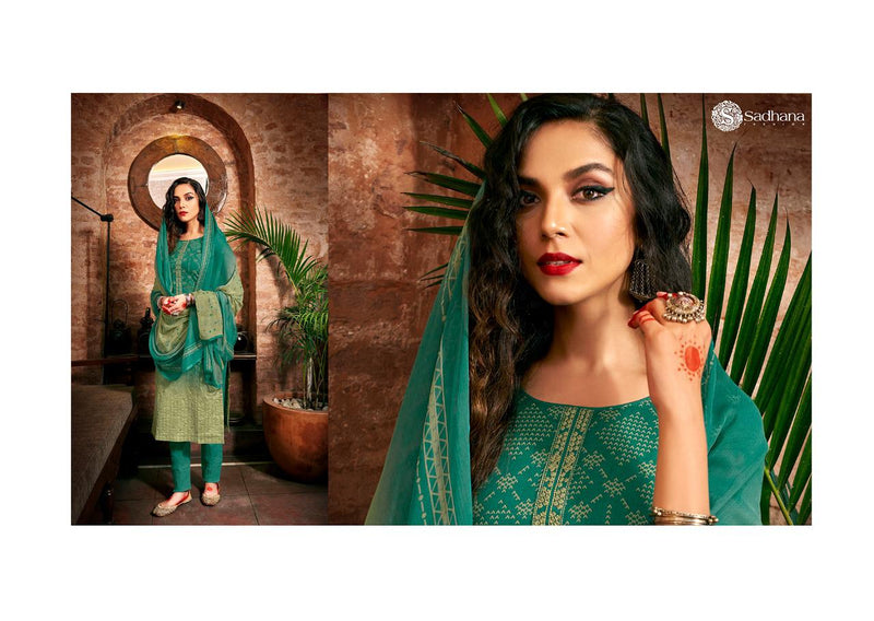 Shadhna Fashion Shadhana Vol 35 Jam Silk Fancy Work Designer Salwar Kameez