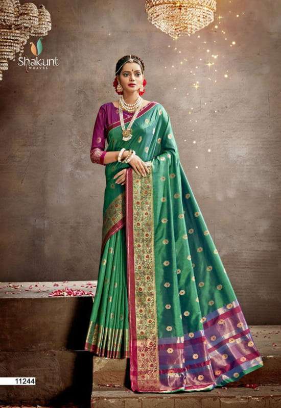 Shakunt Ashwagandha Cotton Heavy Printed Exclusive Designer Regular Wear Fancy Saree