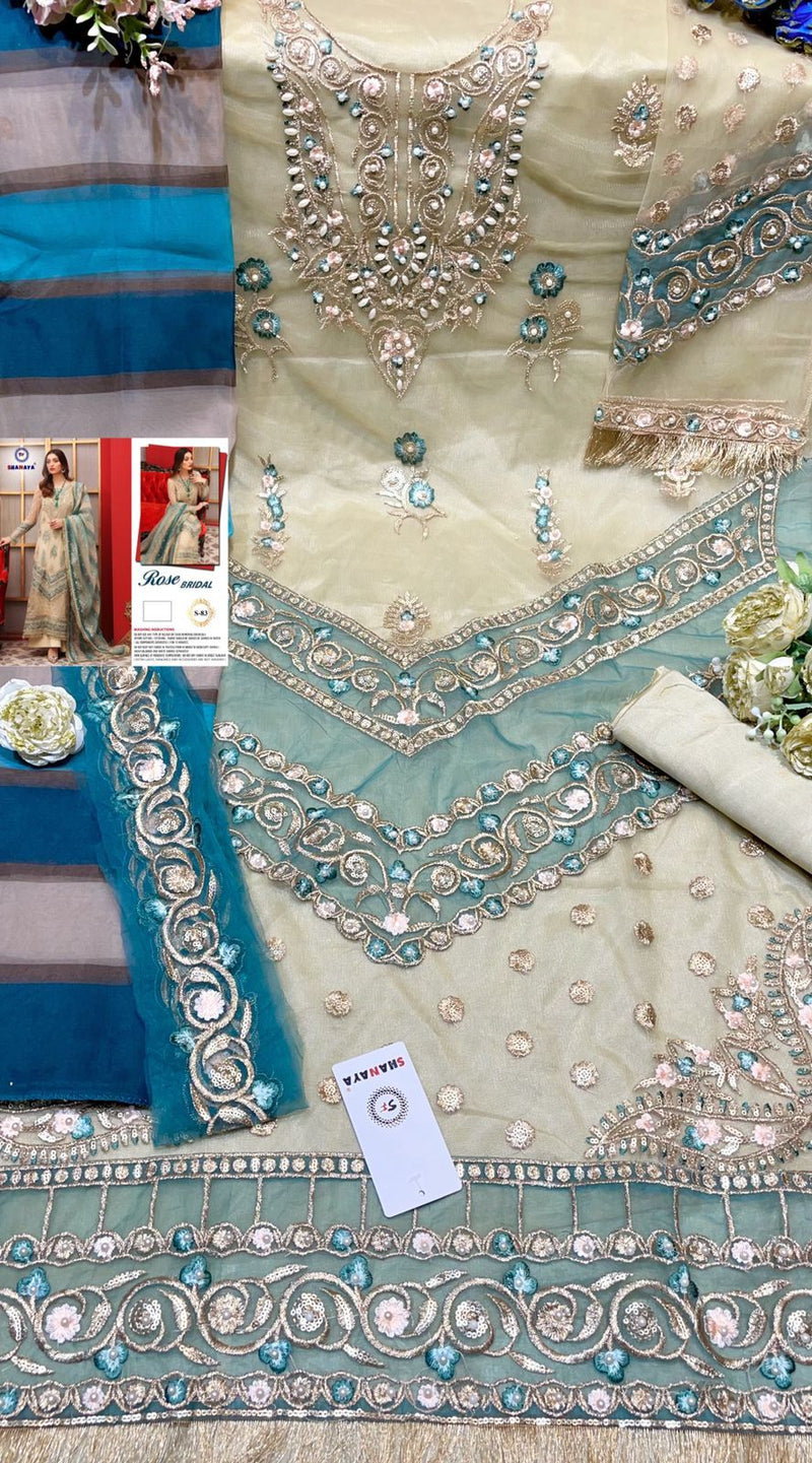 Shanaya Fashion S 83 Heavy Butterly Net Embroidered Work Salwar Kameez