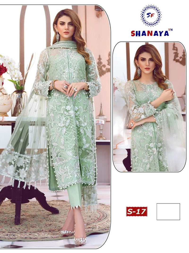 Shanaya S 17 Georgette Heavy Look Embroidery Work Salwar Suit