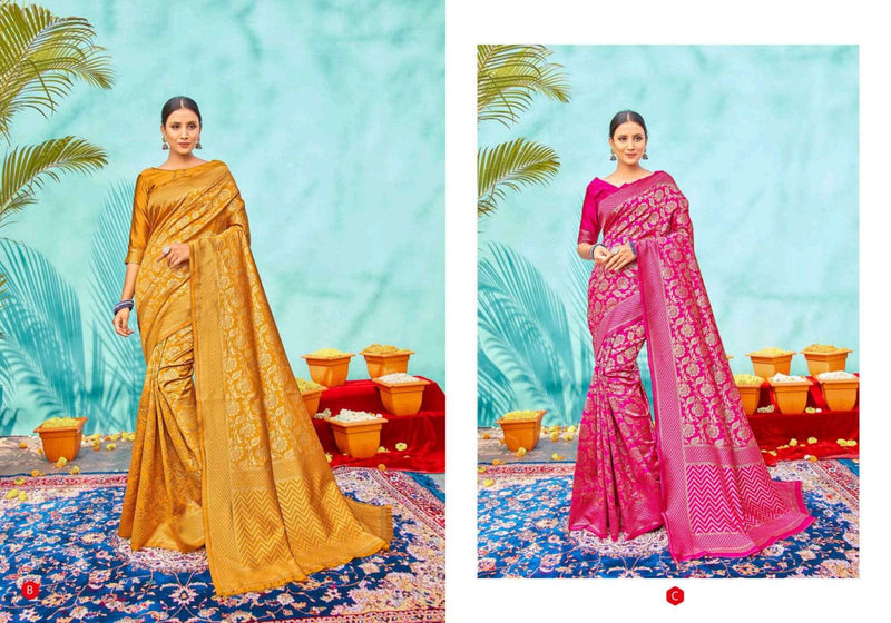Shangrila Launch By Silk Vatika Vol 10 Silk Designer Printed Fancy Traditional Wear Exclusive Saree