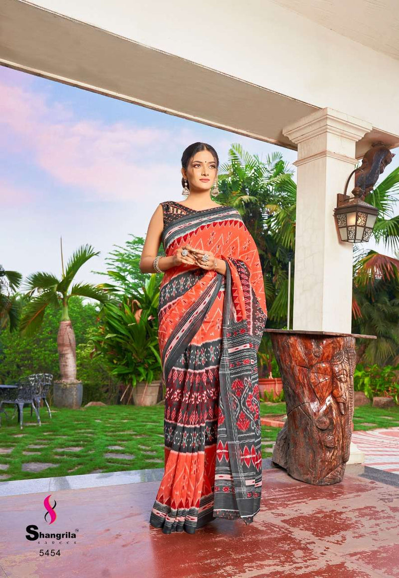 Ajrakh Printed Mal Mal Cotton Saree - Byhand I Indian Ethnic Wear Online I  Sustainable Fashion I Handmade Clothes