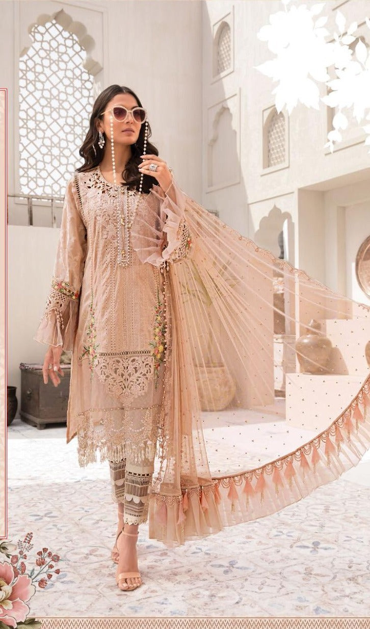 Shenyl Fab D No 178 Cambric Cotton With Heavy Embroidery Work Exclusive Wedding Wear Pakistani Salwar Kameez Single Collection