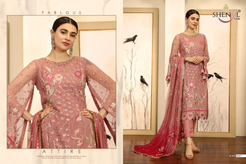 Shenyl Fab Emaan Adeel Vol 5 Faux Georgette With Heavy Embroidery Work