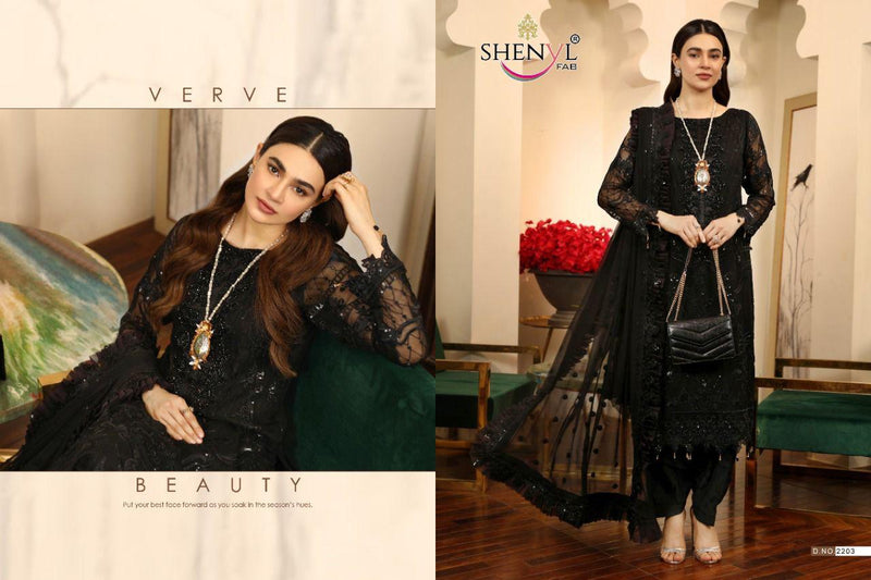 Shenyl Fab Emaan Adeel Vol 5 Faux Georgette With Heavy Embroidery Work