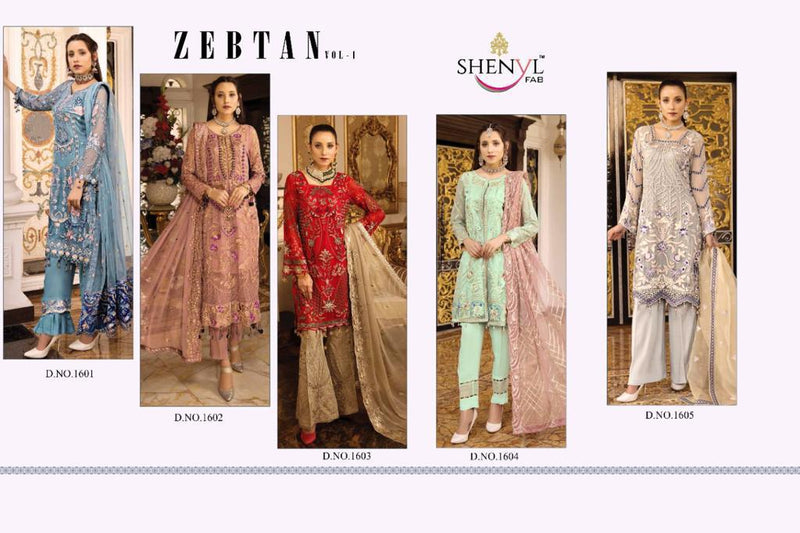 Shenyl Fab Present Zebtan Vol 1 With Fox Georgette With Heavy Designer Daimond Work With Embroidery Pakistani Salwr Kameez