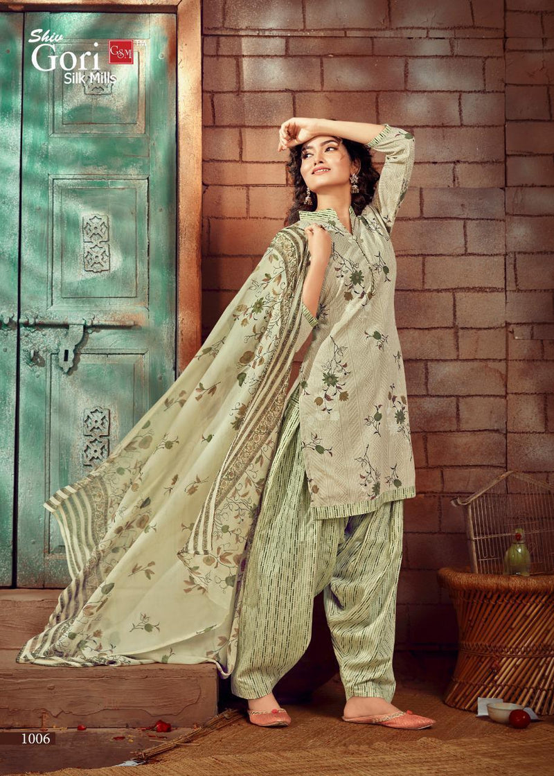 Shiv Gori Silk Mills Fiona Heavy Cotton With Fancy Printed Exclusive Designer Summer Wear Salwar Suits