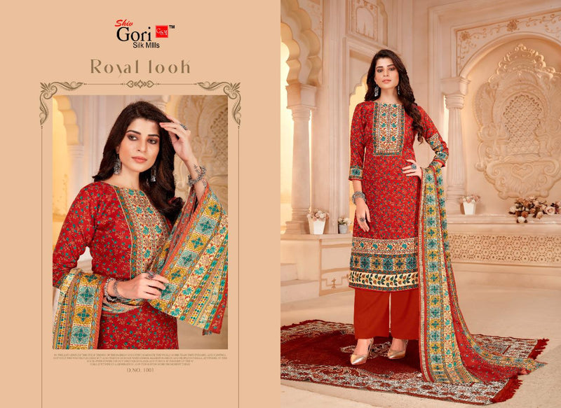 Shiv Gori Silk Mills Jubaida Vol 5 Kashmiri Wool Full Heavy with beautiful Kurti