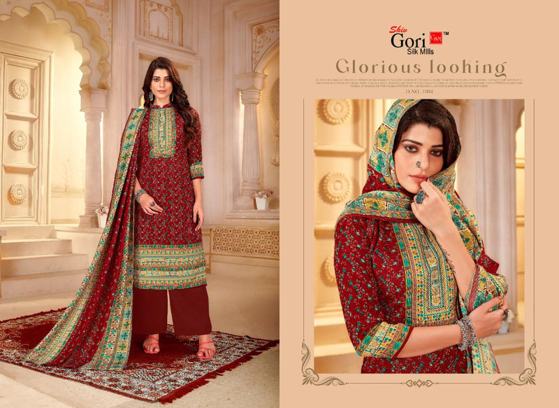 Shiv Gori Silk Mills Jubaida Vol 5 Kashmiri Wool Full Heavy with beautiful Kurti