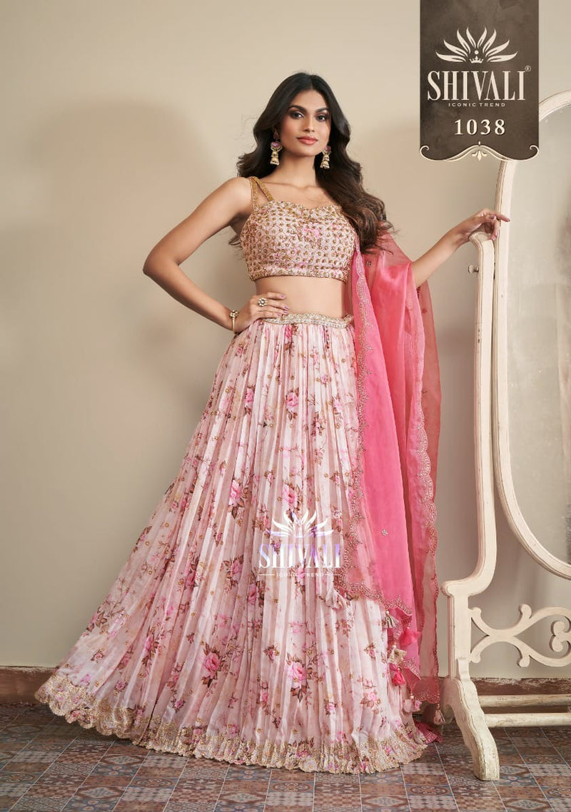 Shivali Fashion 1038 Stylish Designer Handwork Lehenga Choli