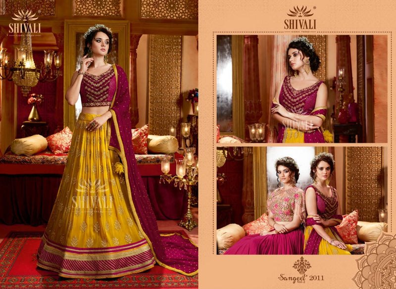 Shivali Fashion Sangeet Vol 2 Dno 2011 Stylish Designer Handwork Lehenga Choli
