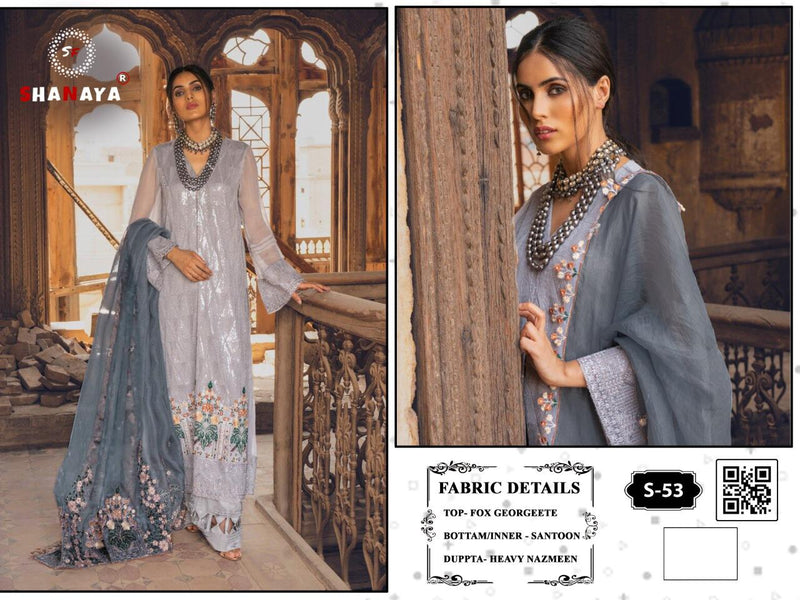 Shanaya S 53 Fox Georgette Designer Pakistani Salwar Kameez