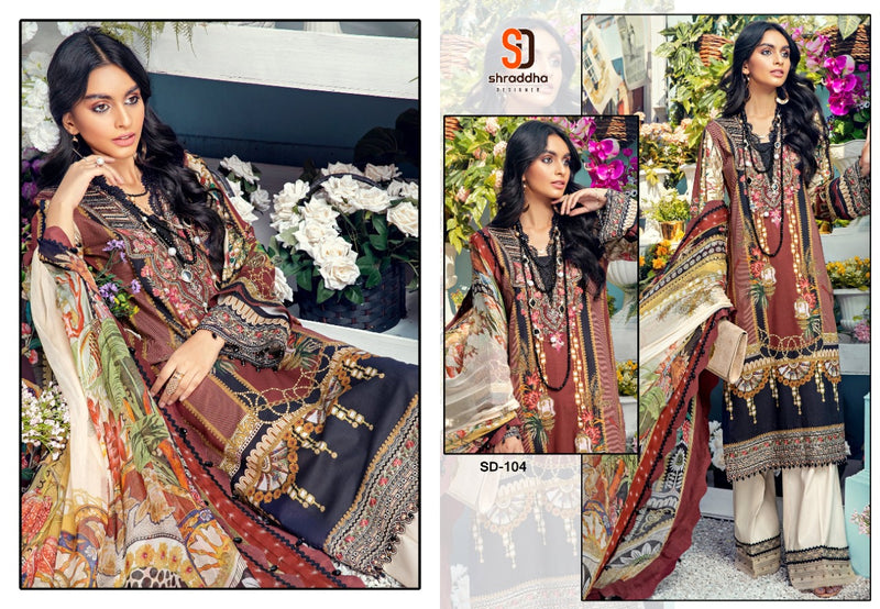 Shraddha Designer Anaya Print Collection Lawn Cotton Print With Embroidery Work Heavy Look Salwar Suits