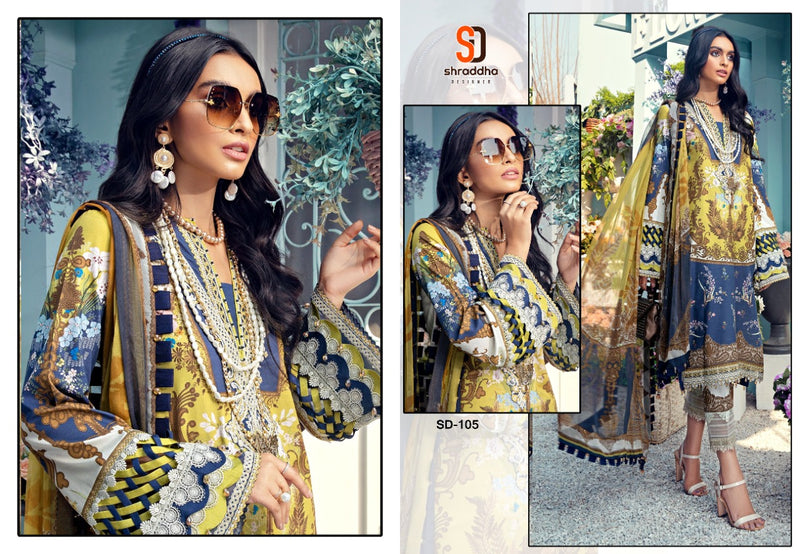 Shraddha Designer Anaya Print Collection Lawn Cotton Print With Embroidery Work Heavy Look Salwar Suits