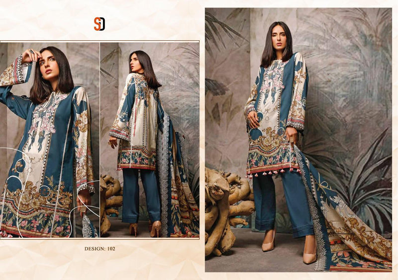 Shraddha Designer Mahgul Nx Pure Lawn Cotton Print With Gorgeous Embroidery Work Salwar Suits