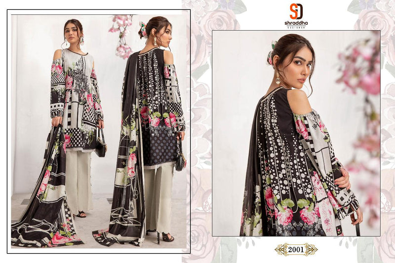 Shraddha Designer Marjjan Vol 2 Lawn Cotton Printed Embroidery Work Salwar Kameez