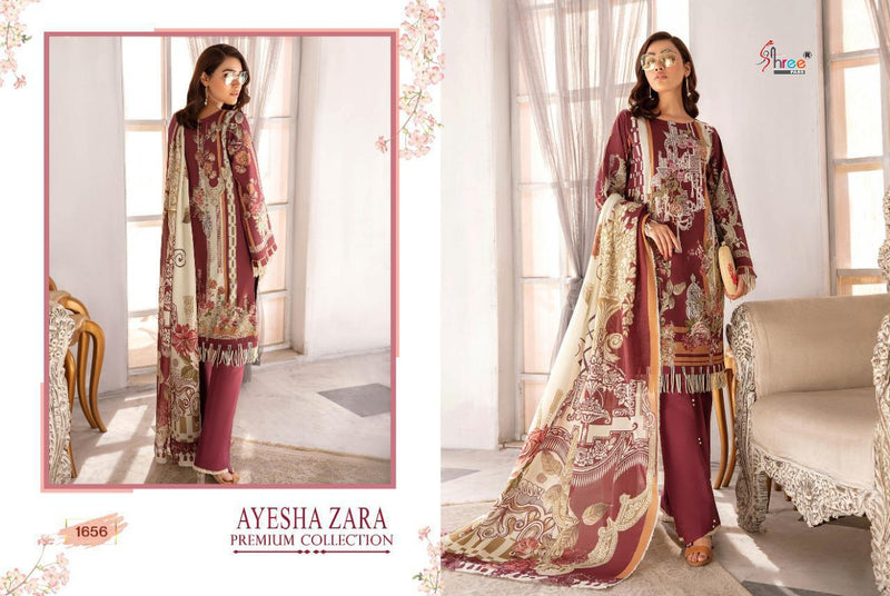 Shree Fab Ayesha Zara Premium Collection Pure Cotton Embroidery Work Pakistani Salwar Kameez