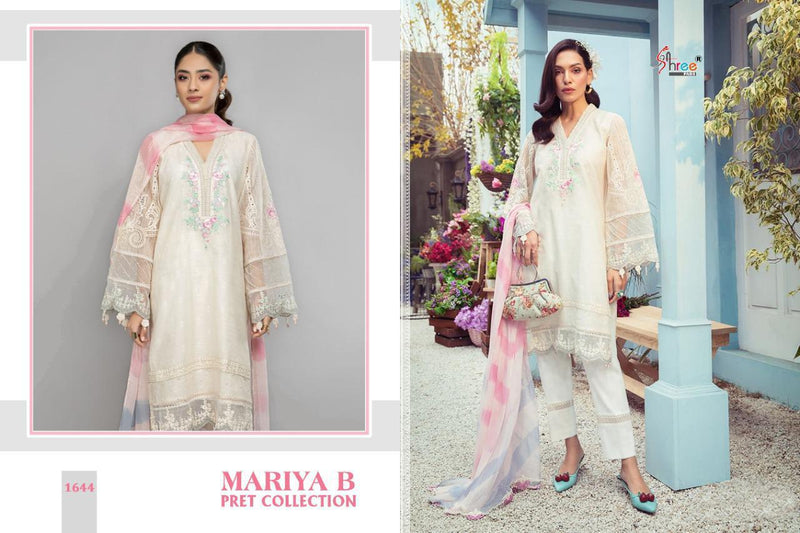 Shree Fab Mariya B Pret Collection Butterfly Net Designer Pakistani Suit Collection