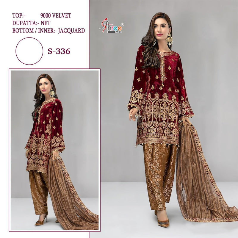 Shree Fab Mariya B Velvet Collection Fancy Salwar Suit