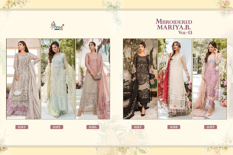 Shree Fab Mbroidered Mariya B Vol 13 Heavy Embroidered Pakistani Work Salwar Kameez
