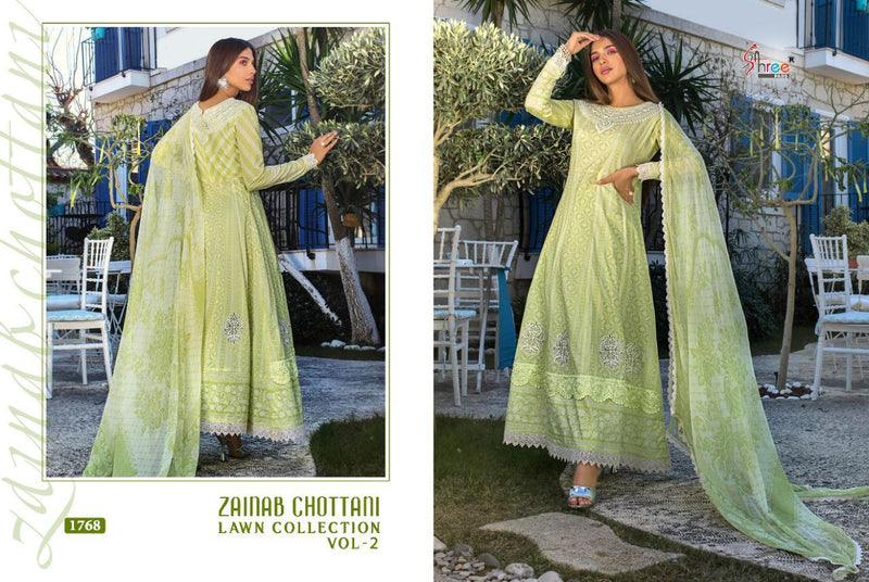 Shree Fab Presents Zainab Chottani Lawn Collection Vol 2 Lawn Cotton Printed With Embroidery Work Exclusive Pakistani Salwar Kameez