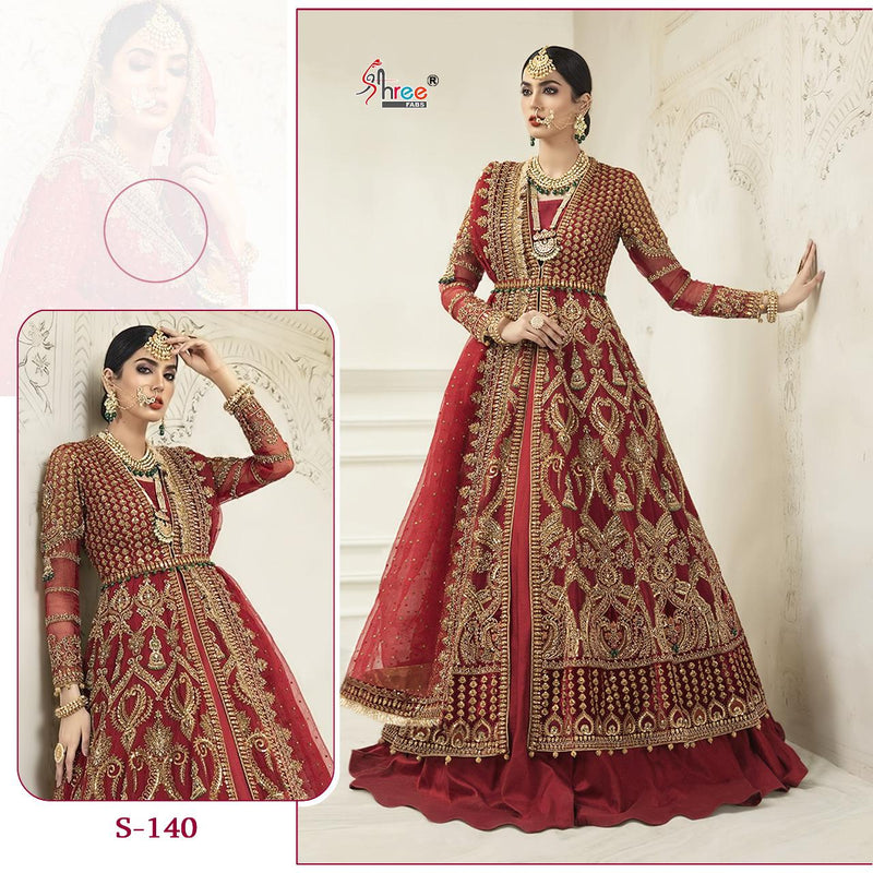 Shree Fab S 140 Georgette Heavy Embroidery Work Designer Wedding Wear Exclusive  Fancy Salwar Kameez