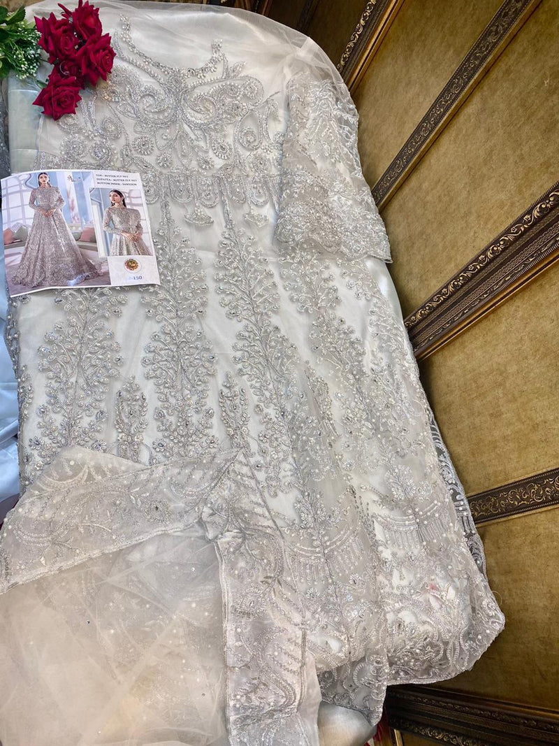 Shree Fab S 150 Butterfly Net Designer Pakistani Wedding Salwar Kameez