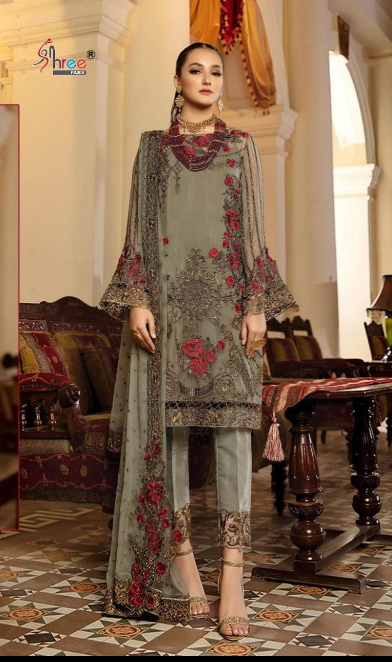 Shree Fab S 249 Georgette Designer Pakistani Partywear Salwar Kameez