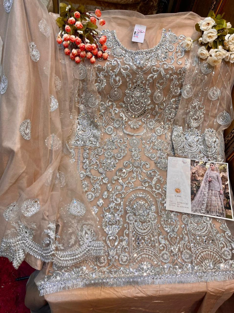 Shree Fab S 255 Butterfly Net Partywear Bridal Salwar Kameez