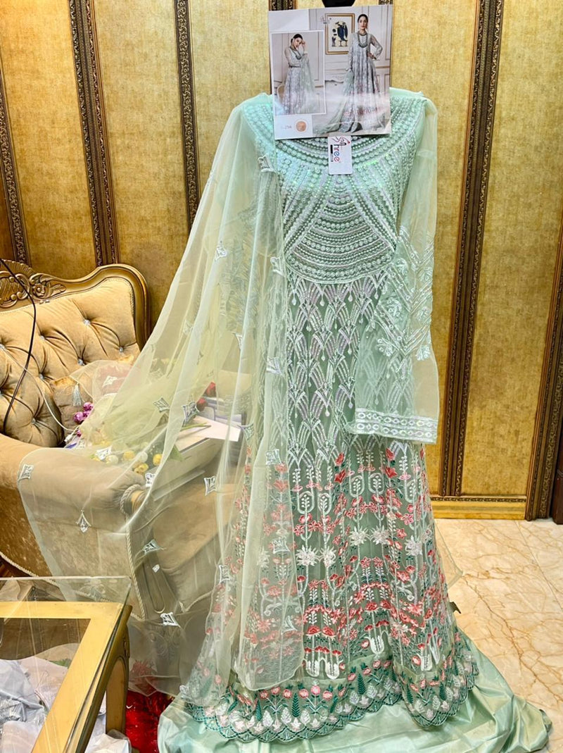Shree Fab S 256 Butter Fly Net Pakistani Bridal Wear Salwar Kameez