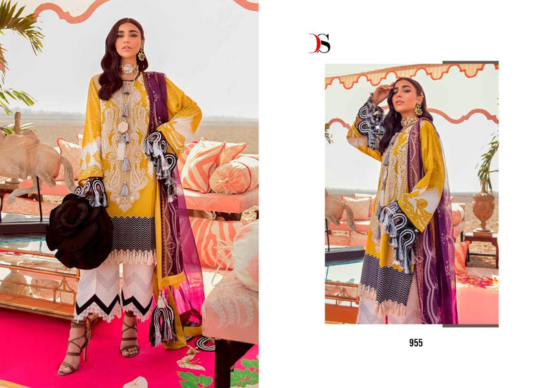 Deepsy Suit Sana Safinaz Muzlin Vol 2 Cotton Print With Embroidery Work Pakistani Suits