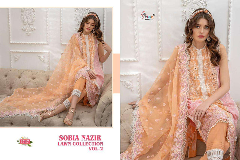 Shree Fab Sobia Nazir Lawn Vol 2 Cotton Fancy Designer Salwar Kameez