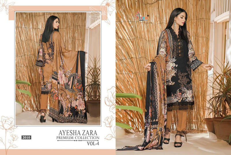 Shree Fabs Ayesha Zara Premium Collection Vol 4 Pure Cotton Embroidery Work Salwar Kameez