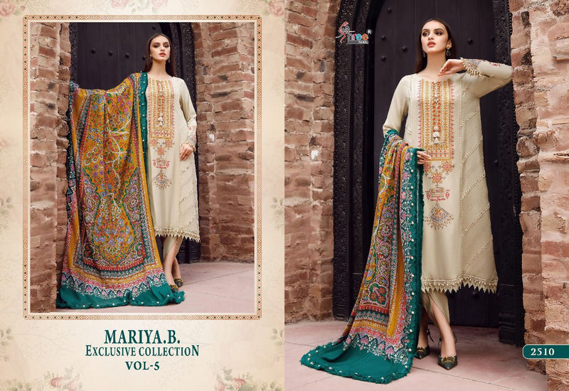 Shree Fabs Maria B Exclusive Collection Vol 5 Rayon Cotton Kashmiri Self Embroidered Pakistani Suit