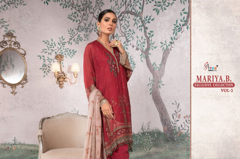 Shree Fabs Mariya B Exclusive Collection Vol 2 Pure Cotton Embroidered Work Salwar Kameez