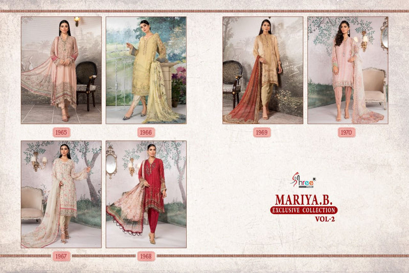 Shree Fabs Mariya B Exclusive Collection Vol 2 Pure Cotton Embroidered Work Salwar Kameez