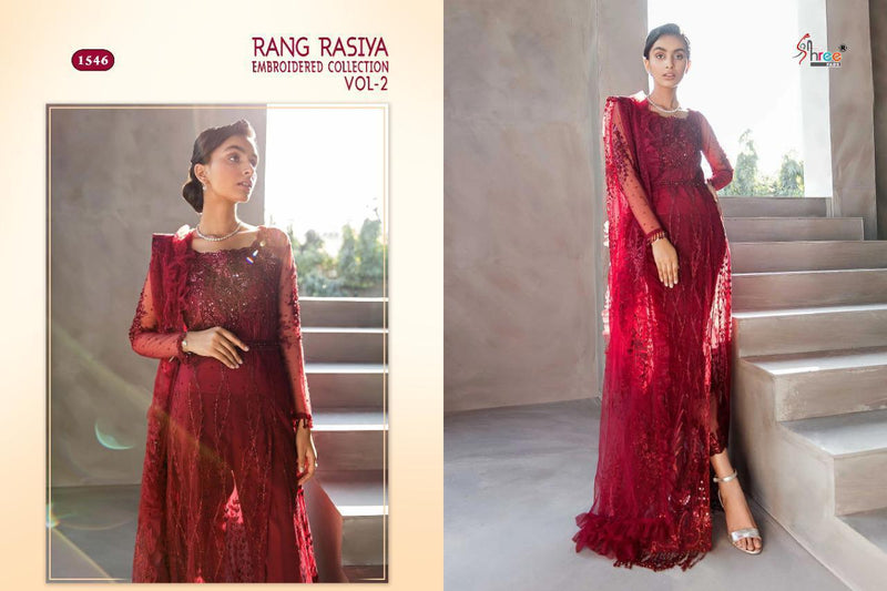 Shree Fabs Rangrasiya Embroidered Collection Vol 2 Bridal Wear Salwar Kameez