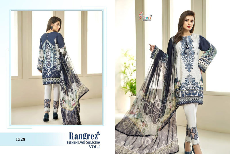 Shree Fabs Rangrez Premium Lawn Collection Vol 1 Lawn Printed Embroidery Work Pakistani Salwar Kameez