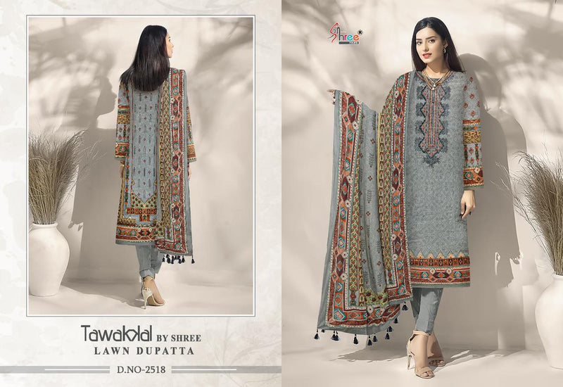 Shree Fabs Tawakkal Lawn Dupatta Pure Cotton Print With Embroidery Work Salwar Suit