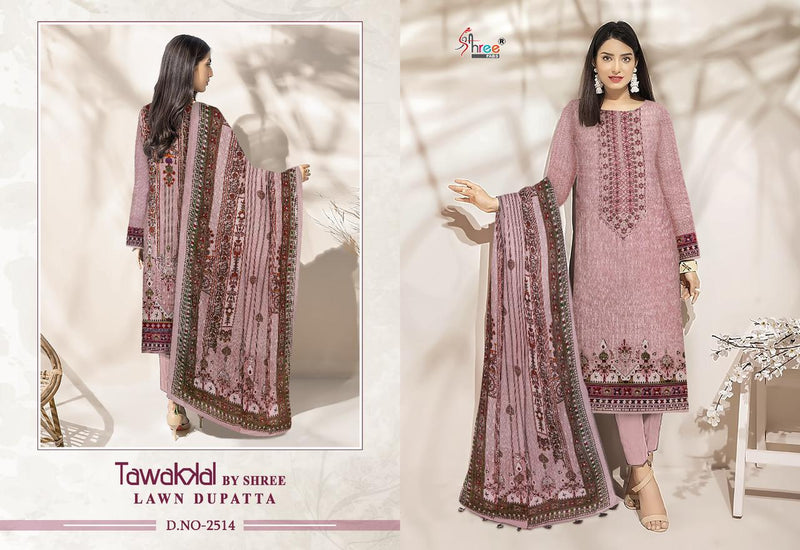 Shree Fabs Tawakkal Lawn Dupatta Pure Cotton Print With Embroidery Work Salwar Suit