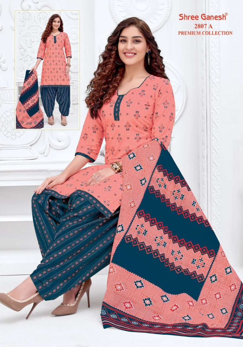 Shree Ganesh Hanshika Vol 10 Pure Cotton Readymade Patiyala Suit