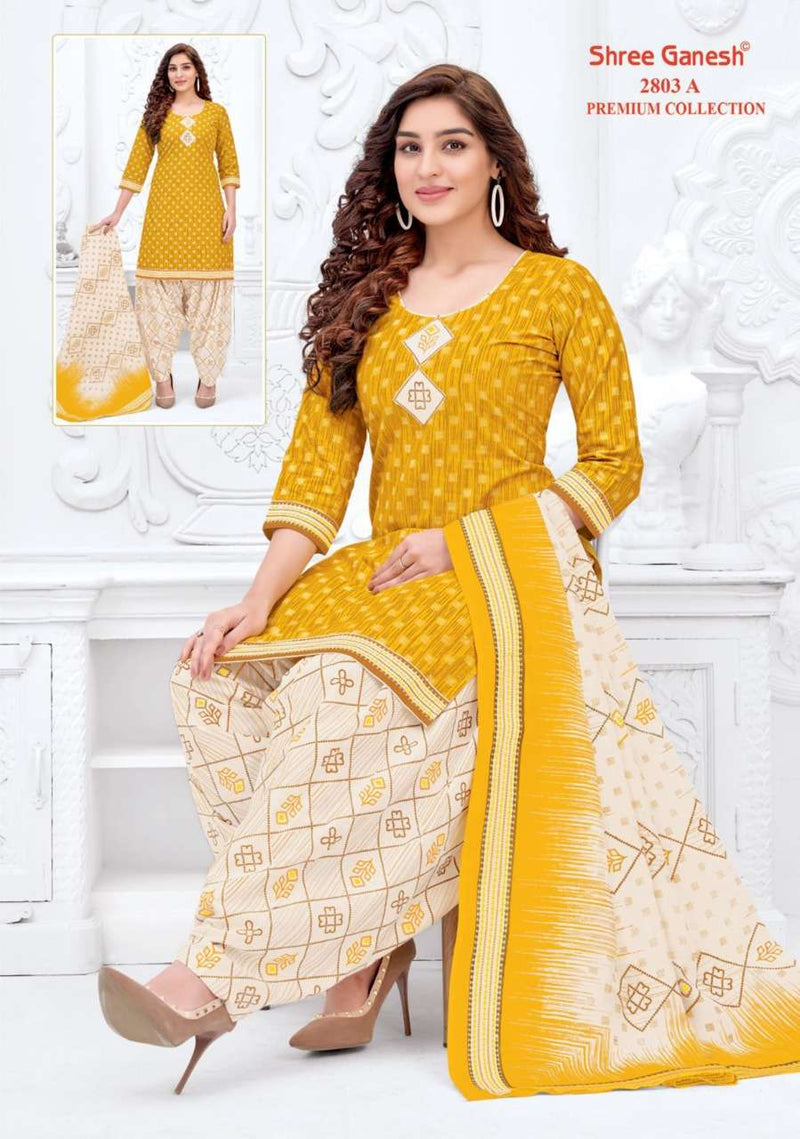 Shree Ganesh Hanshika Vol 10 Pure Cotton Readymade Patiyala Suit