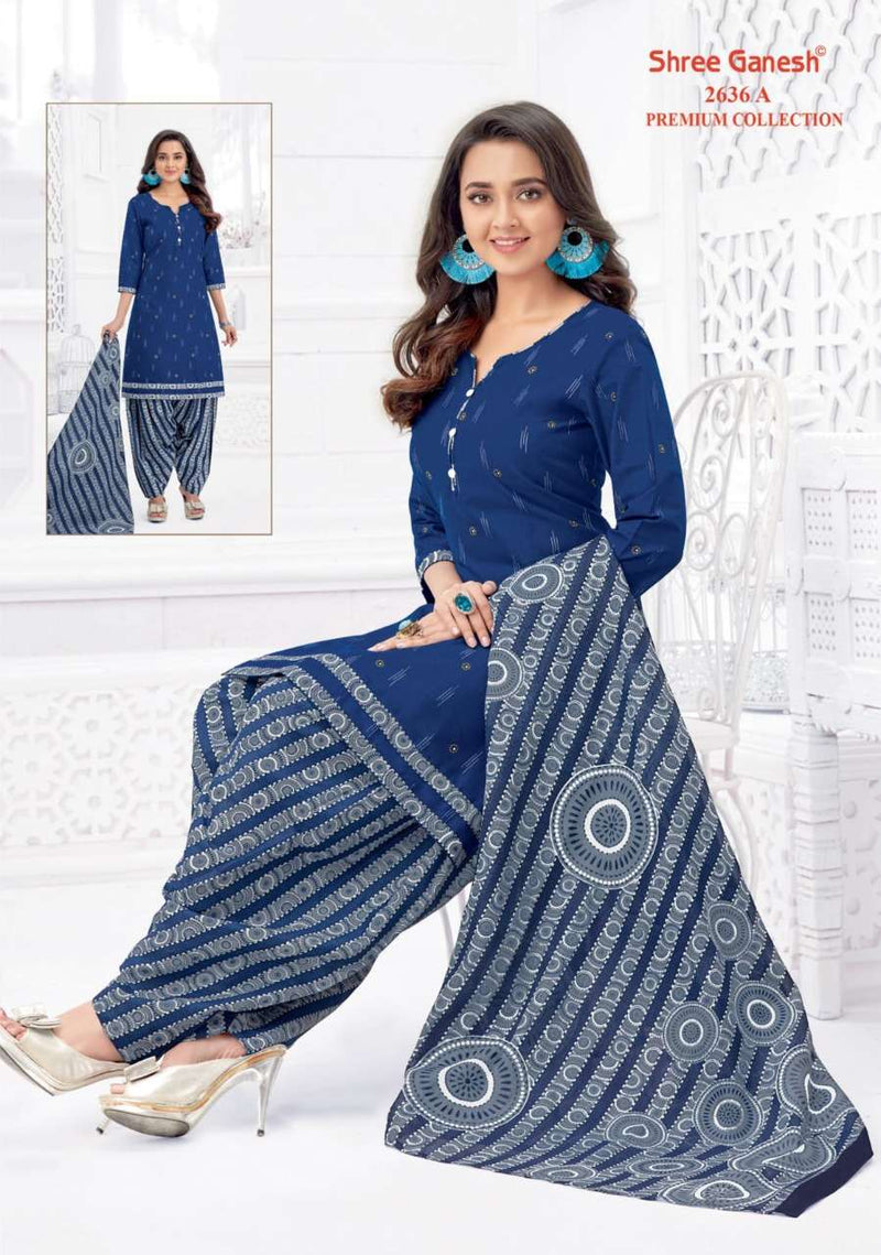 Shree Ganesh Hanshika Vol 10 Pure Cotton Readymade Patiyala Suit