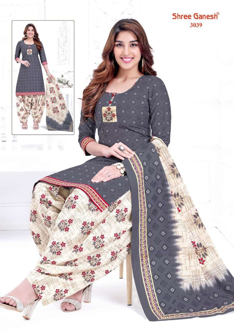 Shree Ganesh Hanshika Vol 10 Pure Cotton Readymade Patiyala Suit