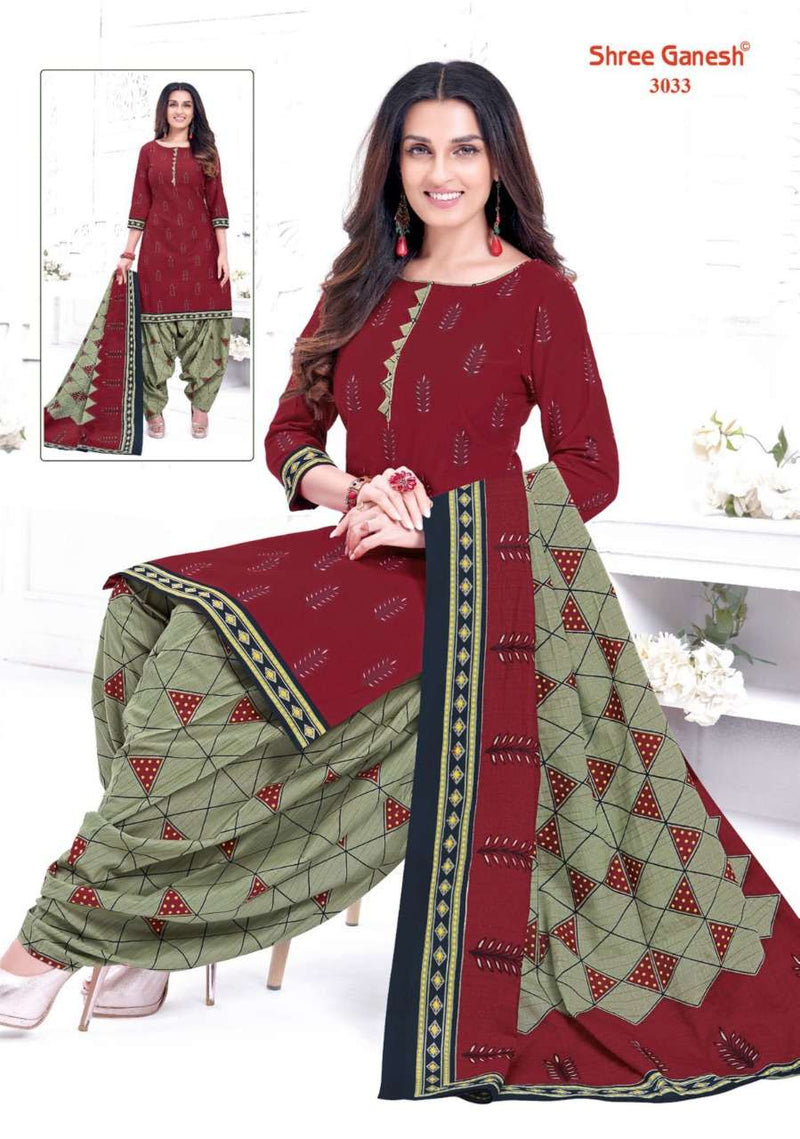 Shree Ganesh Hanshika Vol 10 Pure Cotton Readymade Patiyala Suit