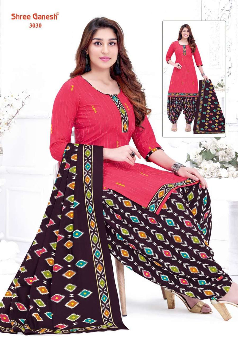 Shree Ganesh Hanshika Vol 10 Pure Cotton Readymade Patiyala Suit