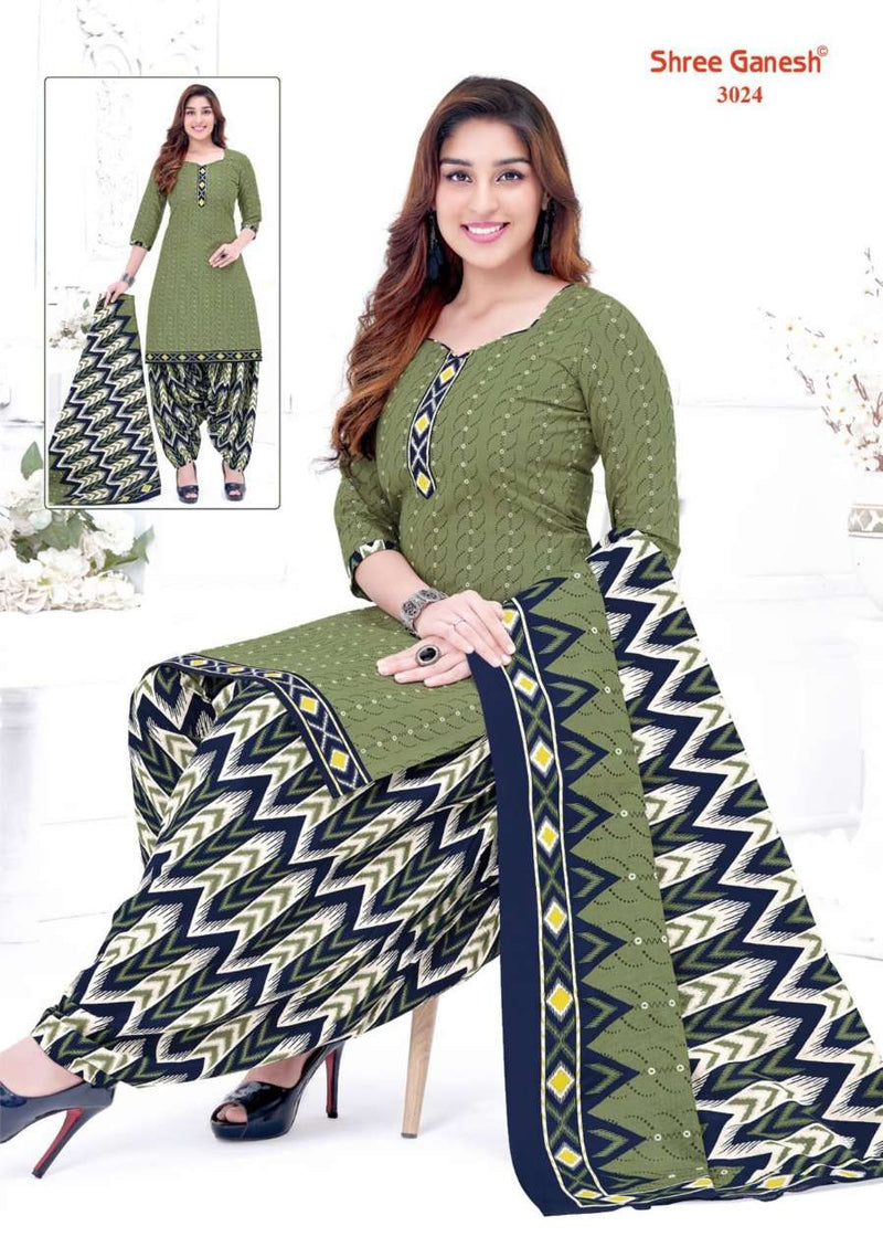 Shree Ganesh Hanshika Vol 10 Pure Cotton Readymade Patiyala Suit