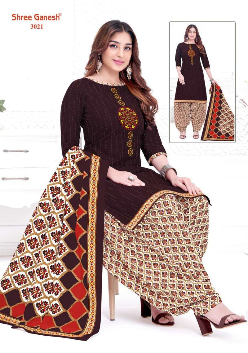 Shree Ganesh Hanshika Vol 10 Pure Cotton Readymade Patiyala Suit