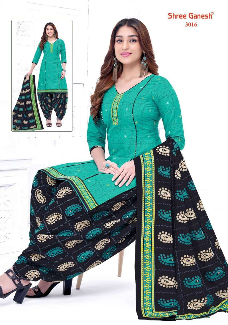 Shree Ganesh Hanshika Vol 10 Pure Cotton Readymade Patiyala Suit